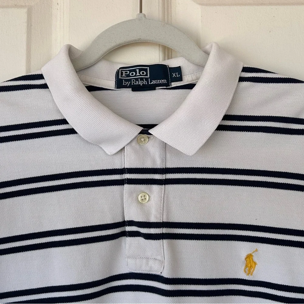 Polo by Ralph‎ Lauren Long Sleeve Pique Polo Shirt Size XL